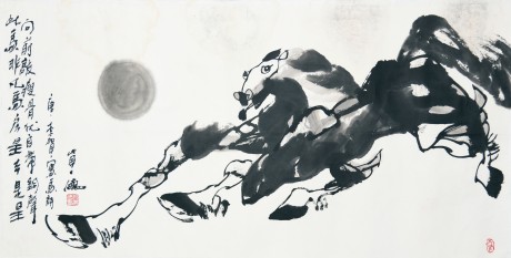 趙貴德 馬單片 136*68cm